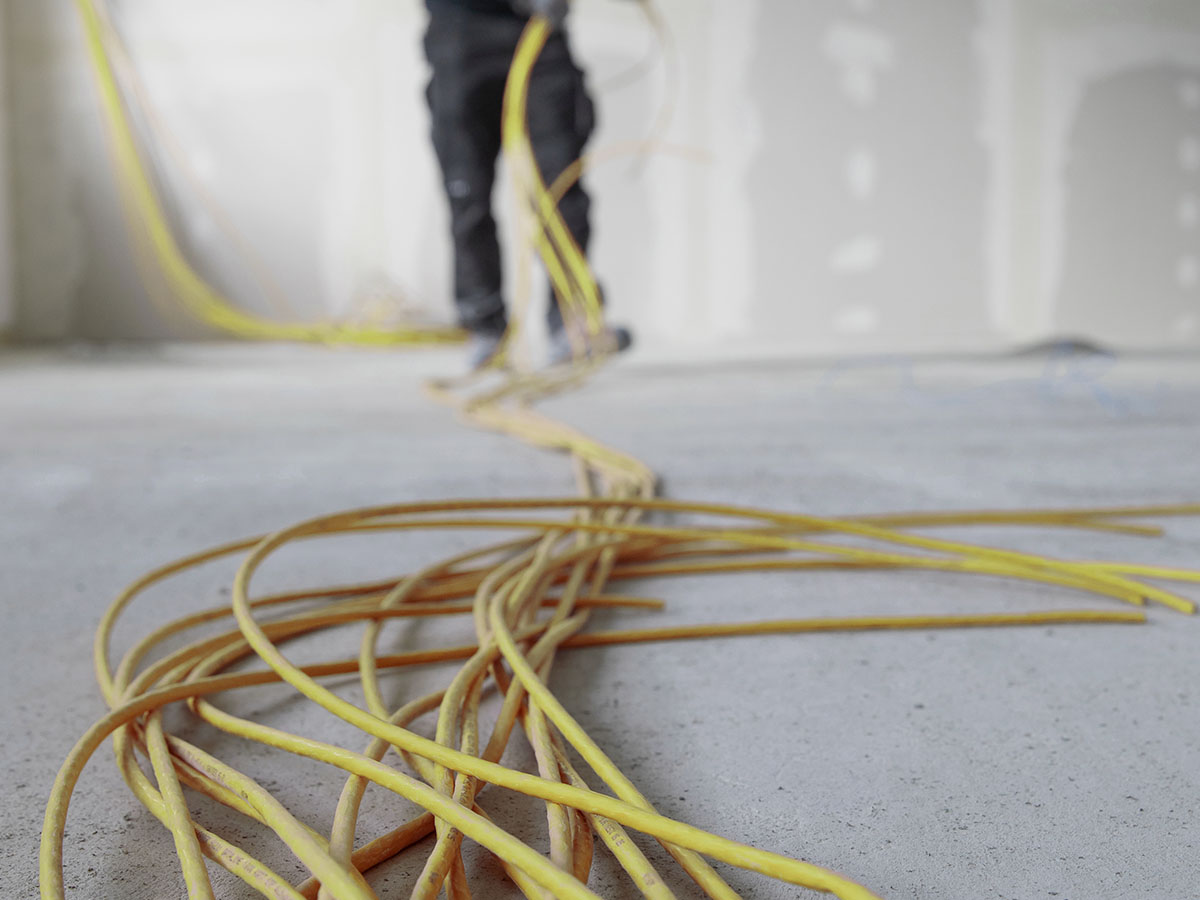 Kabelverlegung im Hochbau